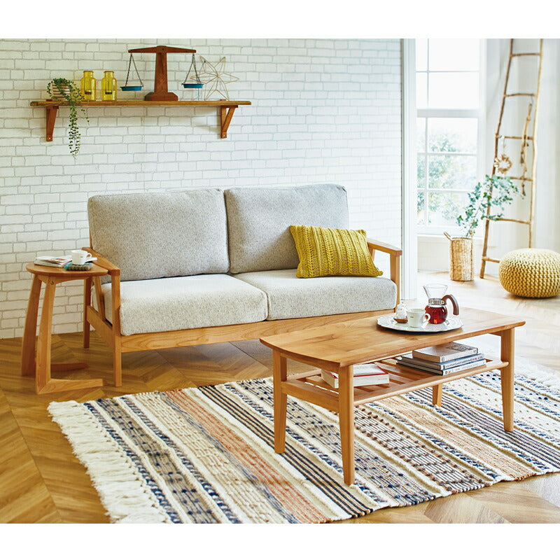 リビング用家具サイドテーブルソファテーブルコの字脚北欧シンプルアルダー材ナチュラルブラウン45cmsidetableクーパーFSllFUJISHIフジシ