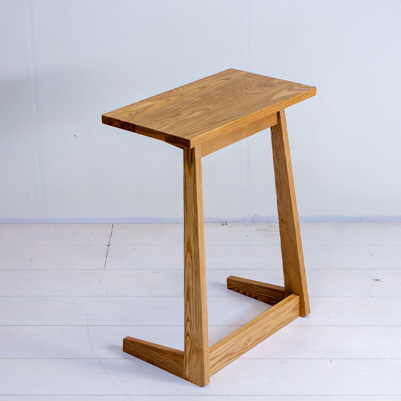 リビング用家具サイドテーブルソファテーブルパソコン机コの字脚シンプルタモ材北欧ナチュラル45cmsidetable