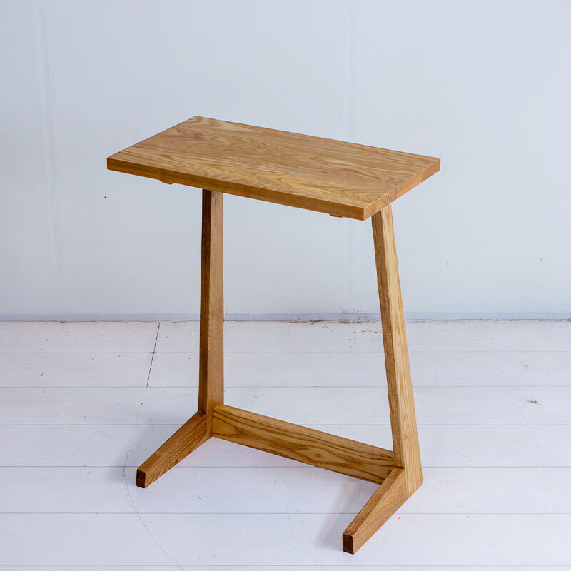 リビング用家具サイドテーブルソファテーブルパソコン机コの字脚シンプルタモ材北欧ナチュラル45cmsidetable
