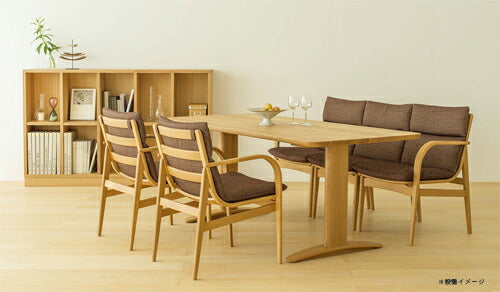 【正規品】飛騨産業L-chairチェアダイニングチェアカバーリング国産ビーチブナナラホワイトオークウォールナット無垢材アームレス肘無しSD260B/N/U