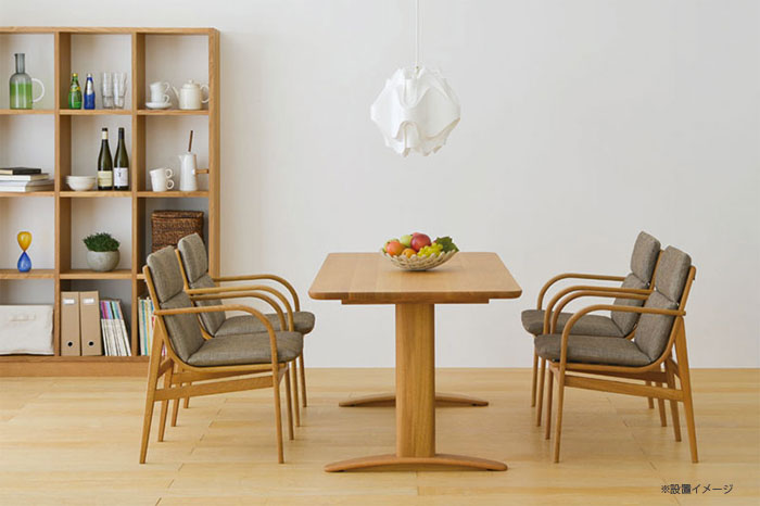 【正規品】飛騨産業L-chairチェアダイニングチェアカバーリング国産ビーチブナナラホワイトオークウォールナット無垢材アーム付き肘付SD260AB/AN/AU