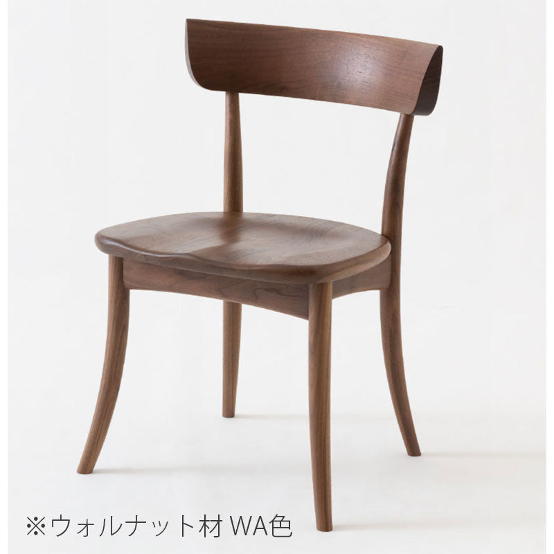 Crescent(クレセント)ダイニングチェア-SG261(板座)国産(日本製)木製ナラ材(オーク材)北欧ダイニングチェアー食卓椅子(ダイニング椅子)カフェチェア飛騨産業(キツツキ)の椅子チェアナラ無垢材ナチュラル色のダイニングシリーズ