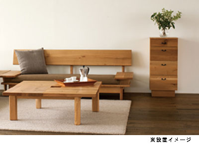 l森のことばセンターテーブルSN151T/161T正方形100x100/120x120高さ34.5【日本製】[送料無料]飛騨産業キツツキナラ材