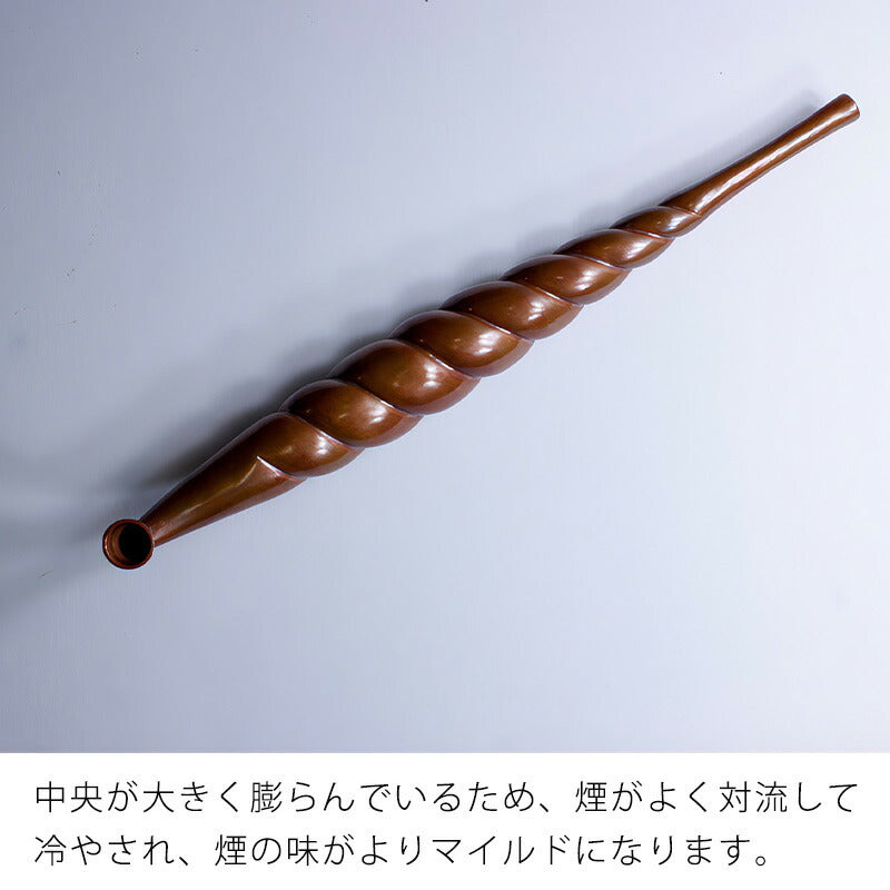煙管きせるキセル銅太手綱煙管手綱形キセル喫煙パイプ職人によるハンドメイド作品日本製