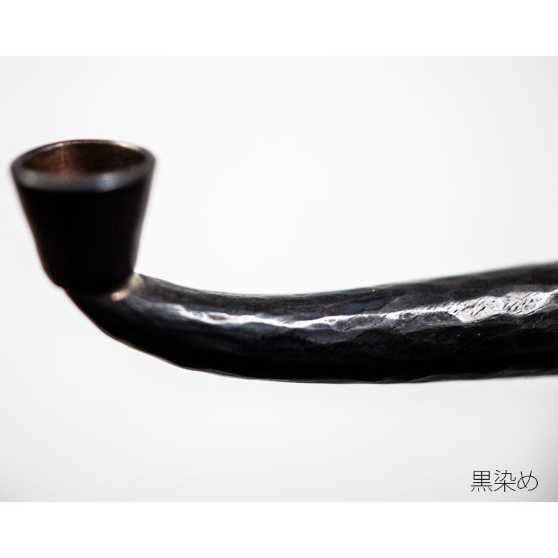 金工作家が手間暇をかけて作る キセル きせる 銅 槌目 延べ煙管 約19.5