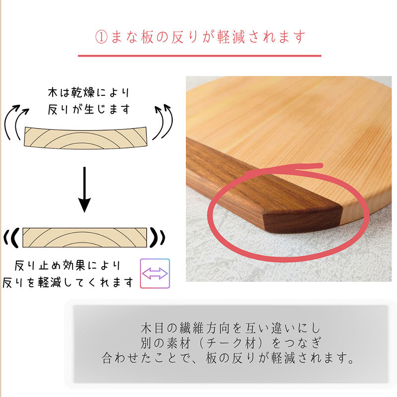 国産ひのきのまな板カットボードカッティングボード丸型円型自立式反り止め付ヒノキ和歌山産檜キッチン用品プレゼント好適品幅27cm30cm32cm35cm