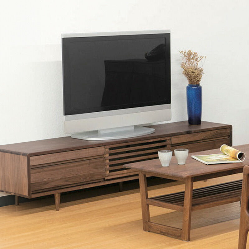 TVボードAVキャビネットテレビ台幅125cm150cm180cm200cmタモウォールナット無垢材久和屋スイート