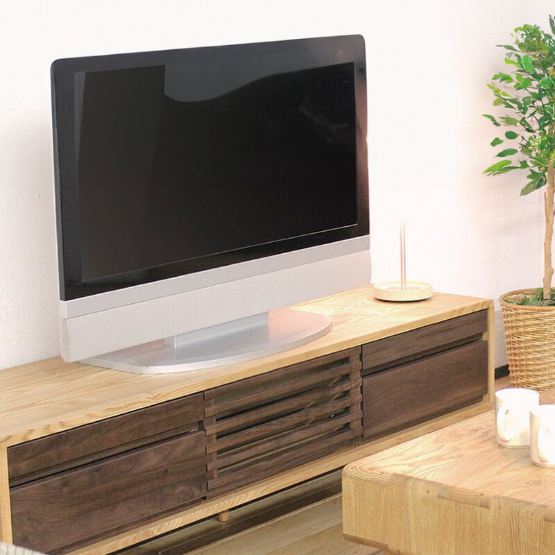 TVボードAVキャビネットテレビ台幅125cm150cm180cm200cmタモウォールナット無垢材久和屋スイート