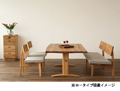 森のことばLDテーブルSN384WP/384H/385WP/385H幅160/180高さ65/70.5【日本製】[送料無料]飛騨産業キツツキナラ材