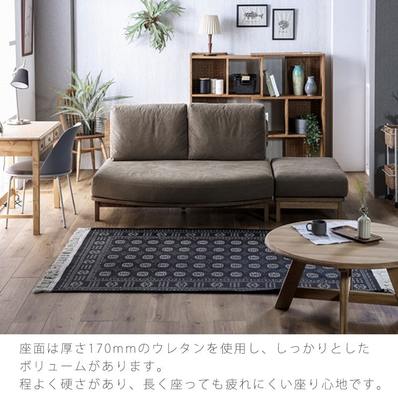 (正規品)オットマンソファスツールスツール足置き1pソファファブリックブラウンアイボリー北欧mannersofaottomanマナーソファオットマンnoraノラ