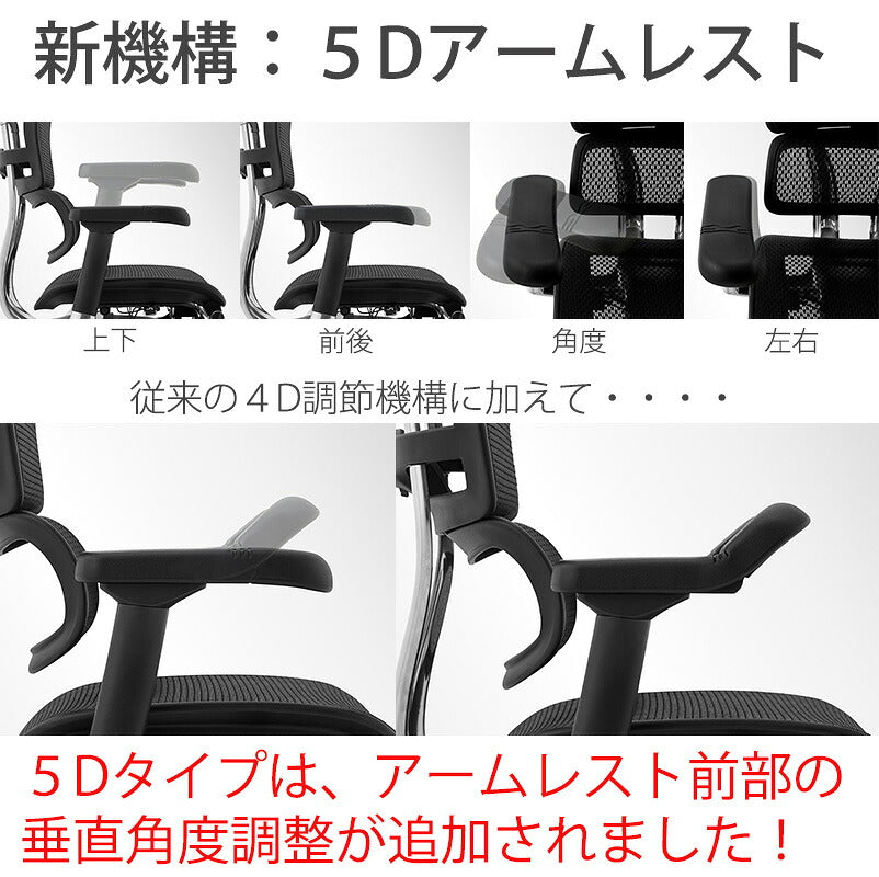 (正規品)【2025年新型モデル】エルゴヒューマン プロ2 ergohuman pro2 ビジネスチェア オフィスチェア 4Dアームレスト 5Dアームレスト キャスター オットマン有