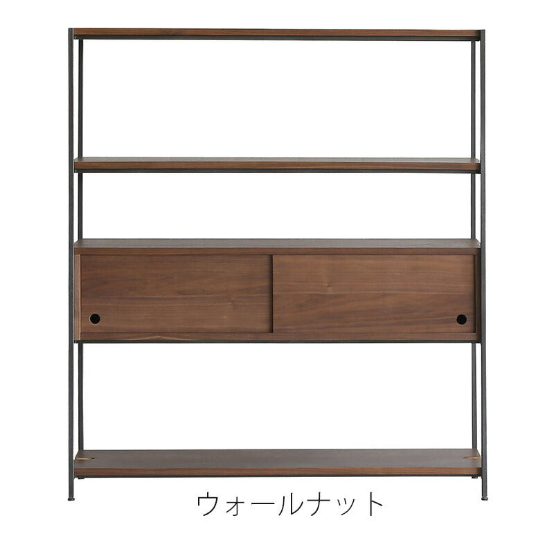 (正規品)シェルフリビング収納飾り棚本棚シンプルスタイリッシュナチュラルブラウン幅120cmオークウォールナットDOCKshelfドックシェルフNICEナイス