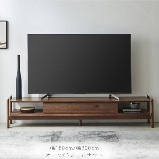 (正規品)(開梱・設置無料)TVボードリビング用家具AVボードローボード180cm200cmフラップ扉ウォールナットオークIKORATVboardイコライコーラテレビボードNIPPONAIREニッポネア日本製