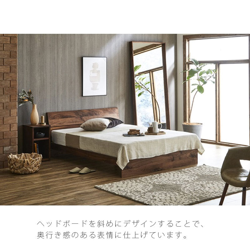 ベッドフレーム総無垢材ウォールナットホワイトオークシングルセミダブルダブルワイドダブルクィーンKEICHObedframeケイチョウNIPPONAIREニッポネア日本製