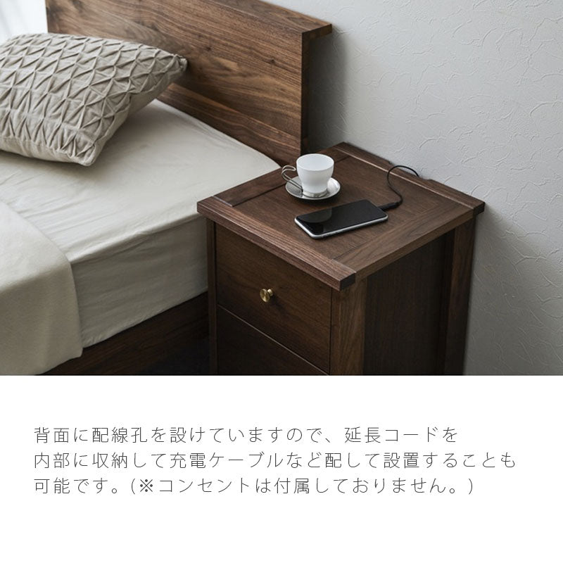 ナイトチェストナイトテーブル幅35cmウォールナットホワイトオークベッドサイドテーブルKONISUnightchestコーニスナイトチェストNIPPONAIREニッポネア日本製