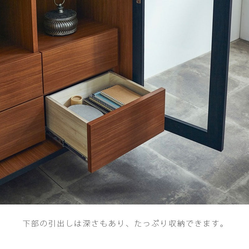 (nn新規)キャビネットリビングダイニング家具コレクションボード収納家具キッチン収納ヴィンテージブラックチェリー色WISEワイスcabinetキャビネットNIPPONAIREニッポネア日本製
