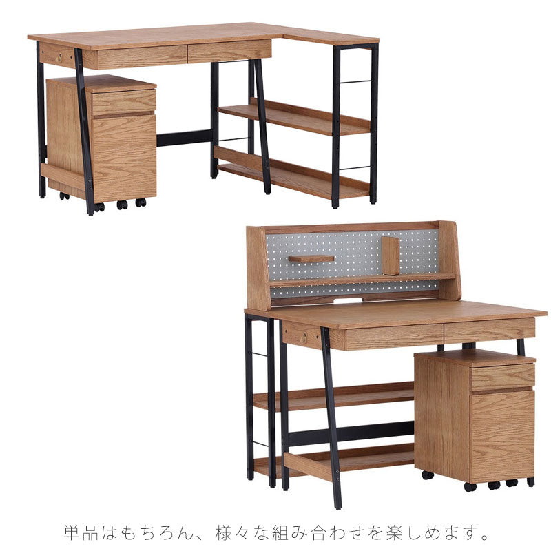 (正規品)シェルフ収納棚ワークデスク勉強机リモートワークオイル仕上げナチュラル幅60cm/幅100cmアイアン脚BLAMEブレームshelfnoraノラ