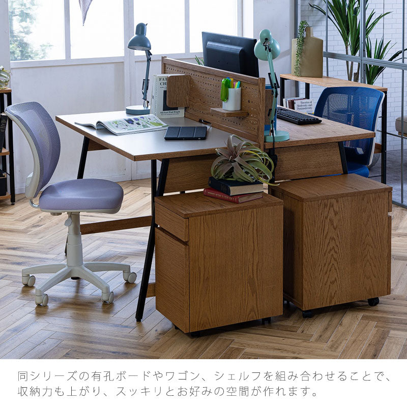 (正規品)ワークデスクパソコン机リモートワーク有孔ボードシェルフデスクナチュラルグレージュ幅120cmアイアン脚BLAMEブレームworkdesknoraノラ