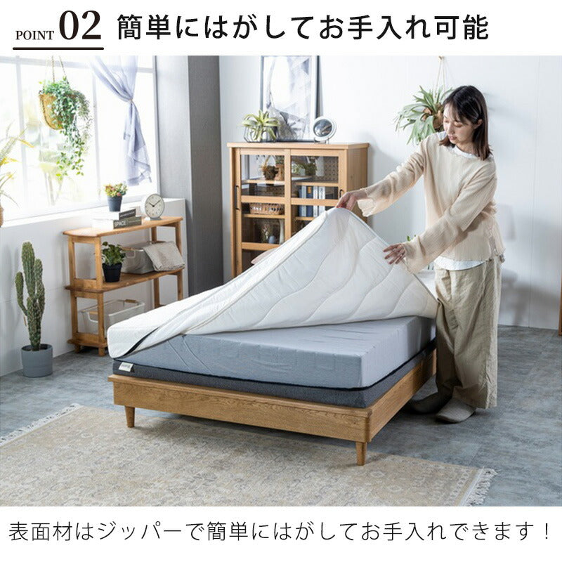 (正規品)マットレスシングルセミダブルダブルノンコイルウレタン高反発体圧分散通気性圧縮梱包厚さ18cm/22cmNORARIノラリnoraノラ
