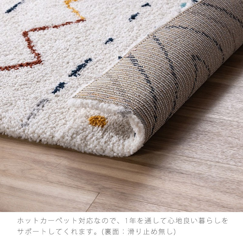 ラグ幾何学模様ユニークおしゃれ120x170160x230ホットカーペット可オールシーズン長方形トルコ産PARSHEパルシェrugノラnora