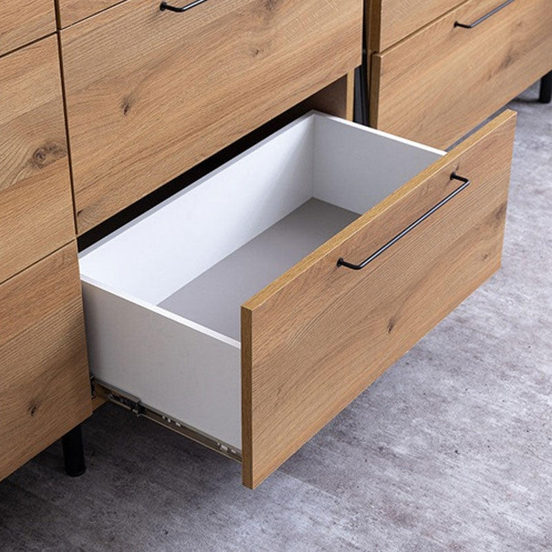 (正規品)オープンボードダイニング用家具キッチン用家具収納棚キャビネット124cm144cmオークアイアン脚強化紙Ritterリッターnoraノラ