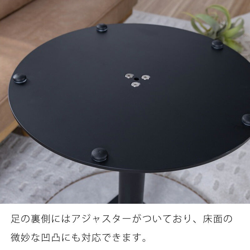 (正規品)ダイニングテーブルカフェテーブルテーブル丸型正方形無垢アイアン脚幅60cmナチュラルメラミン石目調おしゃれタルトTARTYタルティーnoraノラ