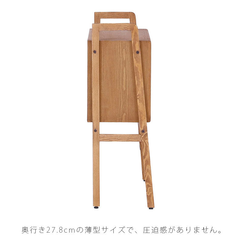 リビング用家具コンソールテーブル脚付きキャビネット飾り棚玄関収納高脚ビンテージ風北欧パイン材配線孔付utsugiconsoletableウツギコンソールテーブルNORAノラ