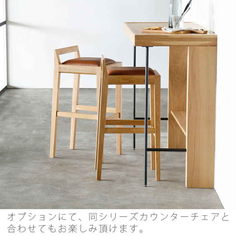 カウンターテーブルサイドテーブル作業机パソコンデスク幅120cmオークウォールナット北欧おしゃれKANTcountertableカントカウンターテーブルNWLHノーウェアライクホーム