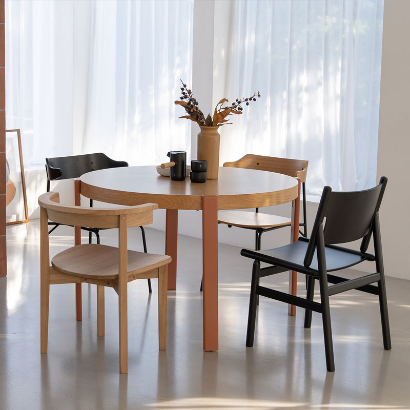 (正規品)ダイニングテーブル食卓円形丸型ラウンドテーブルナチュラル北欧オークDiningTableKIPPキップNOWHERELIKEHOMEノーウェアライクホーム