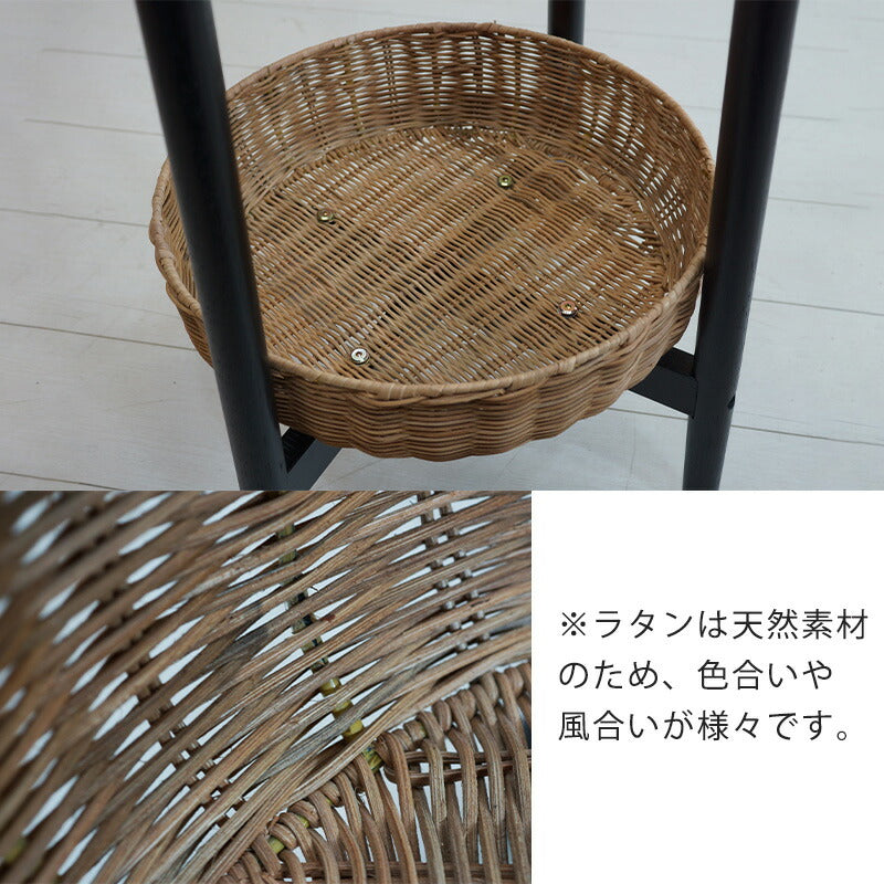 (正規品)ハンガーラックハンガースタンドポールハンガーコートハンガーかご付リビング玄関寝室オークラタンLAPTEラプテNWLHノーウェアライクホーム