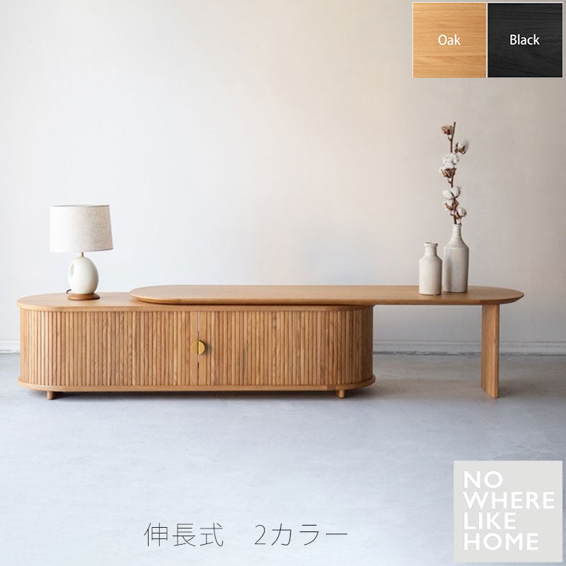 (正規品)テレビボードリビングボードAVボードローボードリビング収納TV台伸長式おしゃれ無垢材オークLINDAリンダNOWHERELIKEHOMEノーウェアライクホーム