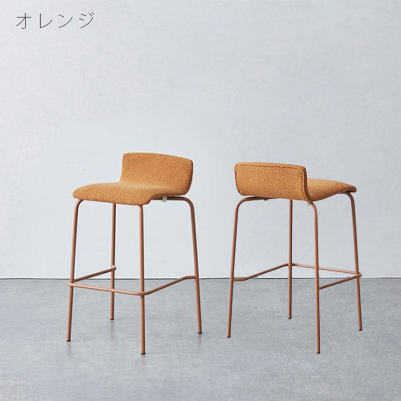 (正規品)カウンターチェアハイチェアスタッキングスチールファブリック北欧おしゃれMORNOcounterchairモルノNWLHノーウェアライクホーム