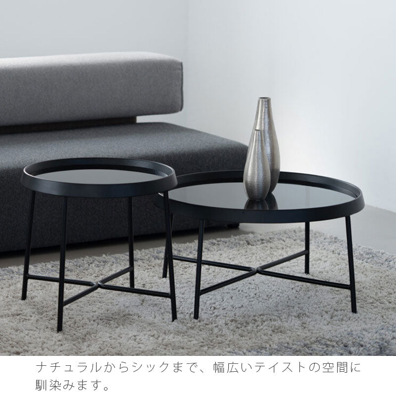 (正規品)センターテーブルリビングテーブルソファテーブルサイドテーブルローテーブルガラステーブル円形オークガラス天板PENTEペンテNWLH