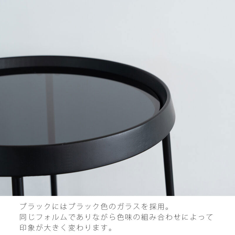 (正規品)センターテーブルリビングテーブルソファテーブルサイドテーブルローテーブルガラステーブル円形オークガラス天板PENTEペンテNWLH