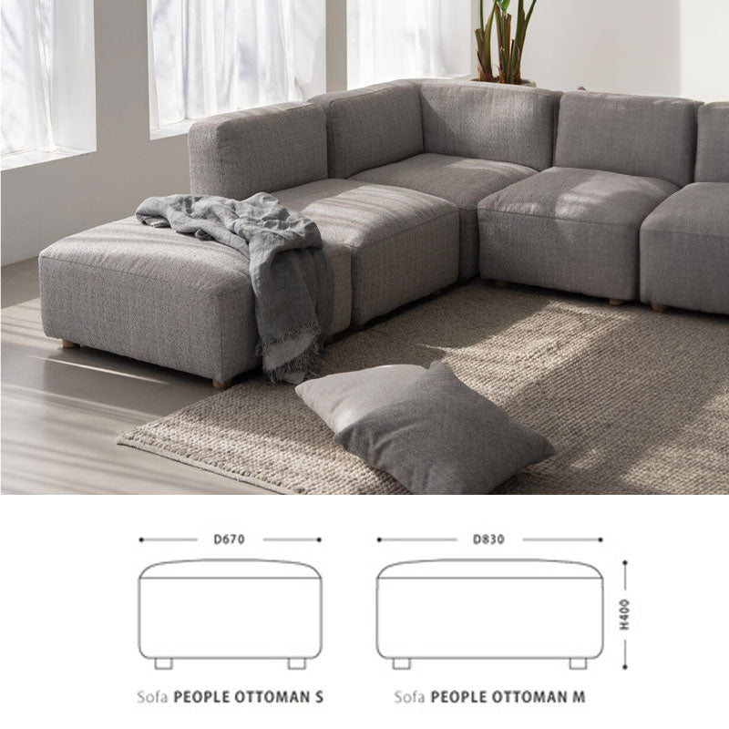 オットマン1Pコーナーソファセパレート連結可能カスタマイズホワイトグレー北欧peopleピープルottomanNOWHERELIKEHOMEノーウェアライクホーム