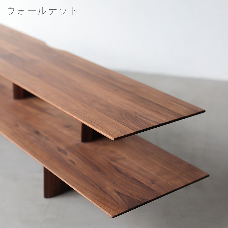(正規品)TVボードTV台ローボードウォールナット無垢オーク無垢RidgelineリッジラインNWLHノーウェアライクホーム