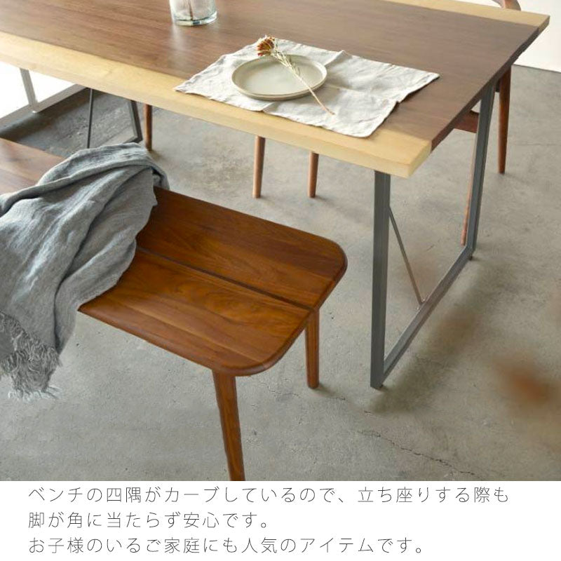ベンチリビングダイニング家具肘無しチェア北欧おしゃれウォールナット110cm130cmROSSロスNOWHERELIKEHOMEノーウェアライクホーム