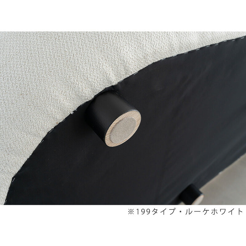 (正規品)ソファ 3P アシンメトリー 肘無し 左背 ホワイト グレージュ クッション付 ファブリック 北欧 muffy マフィー sofa NOWHERE LIKE HOME ノーウェアライクホーム