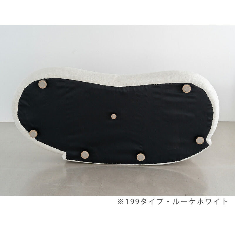 (正規品)ソファ 3P アシンメトリー 肘無し 左背 ホワイト グレージュ クッション付 ファブリック 北欧 muffy マフィー sofa NOWHERE LIKE HOME ノーウェアライクホーム