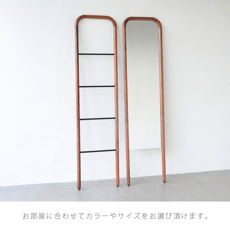 (正規品)ラダーハンガーオープンハンガー服掛けハシゴ型リビング玄関寝室オークウォールナットスチールSUKスークNWLHノーウェアライクホーム