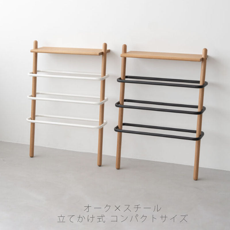 シューズラックシューラック靴収納靴入れスリッパたてラック玄関収納立て掛けリビング玄関寝室オークSUKスークNWLHノーウェアライクホーム