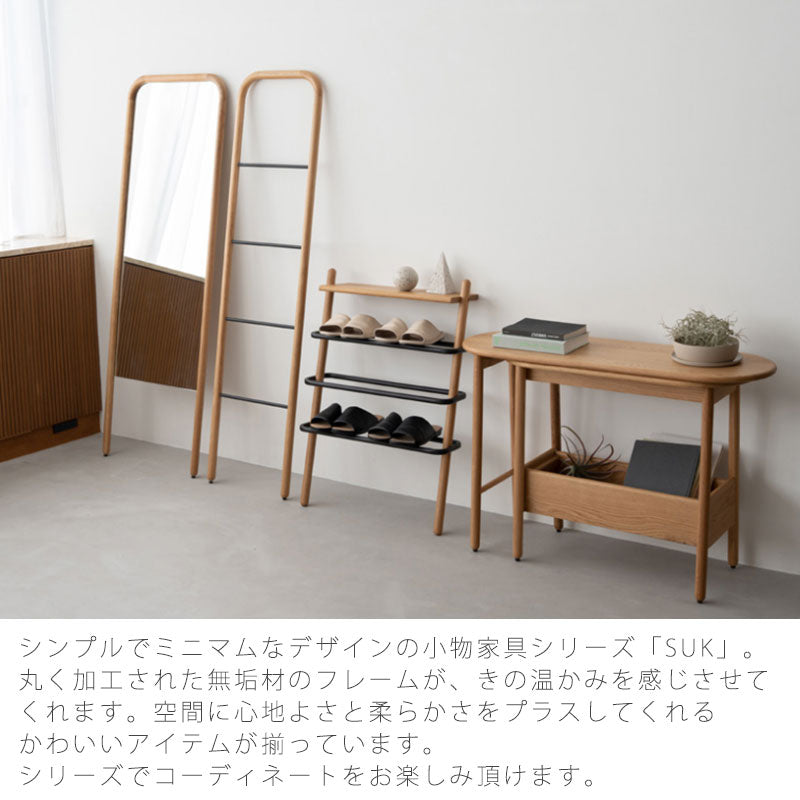 シューズラックシューラック靴収納靴入れスリッパたてラック玄関収納立て掛けリビング玄関寝室オークSUKスークNWLHノーウェアライクホーム