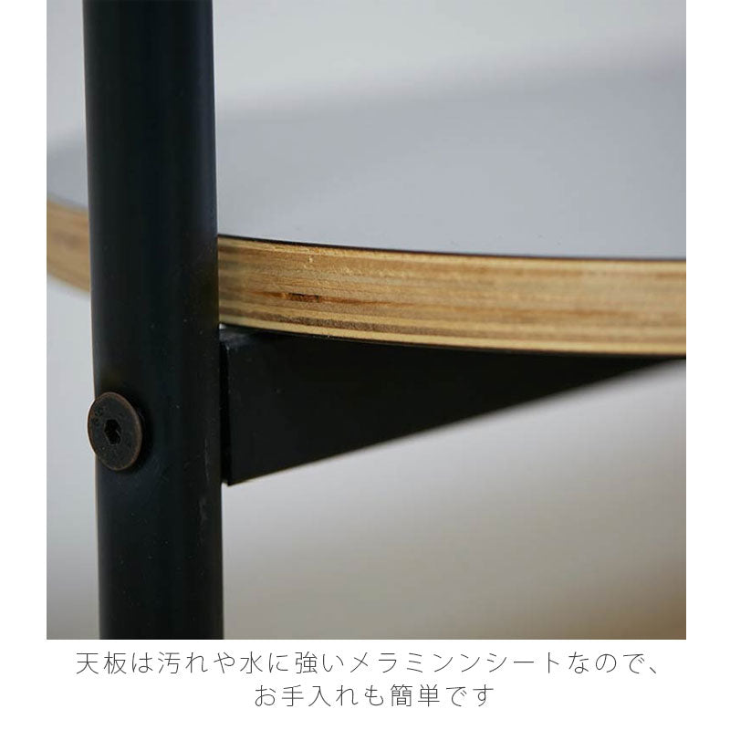 リビング用家具ハンガーラック収納家具ディスプレイ棚コート掛けスチールブラックナチュラルスタイリッシュ北欧CLAYクレーyuu