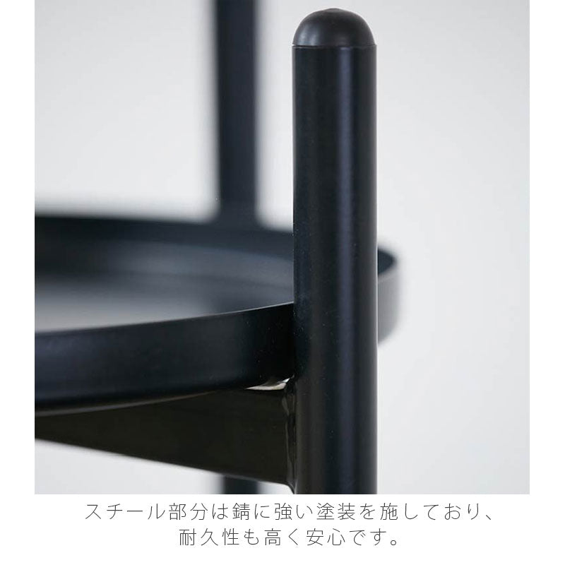 リビング用家具ハンガーラック収納家具ディスプレイ棚コート掛けスチールブラックナチュラルスタイリッシュ北欧CLAYクレーyuu
