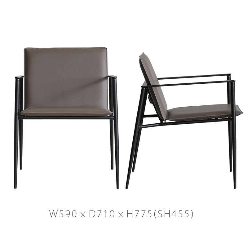 ラウンジチェアアームチェアリサイクルレザーキャメルグレージュブラックモダンスタイリッシュ北欧HARNESSloungedainingchairハーネスyuu