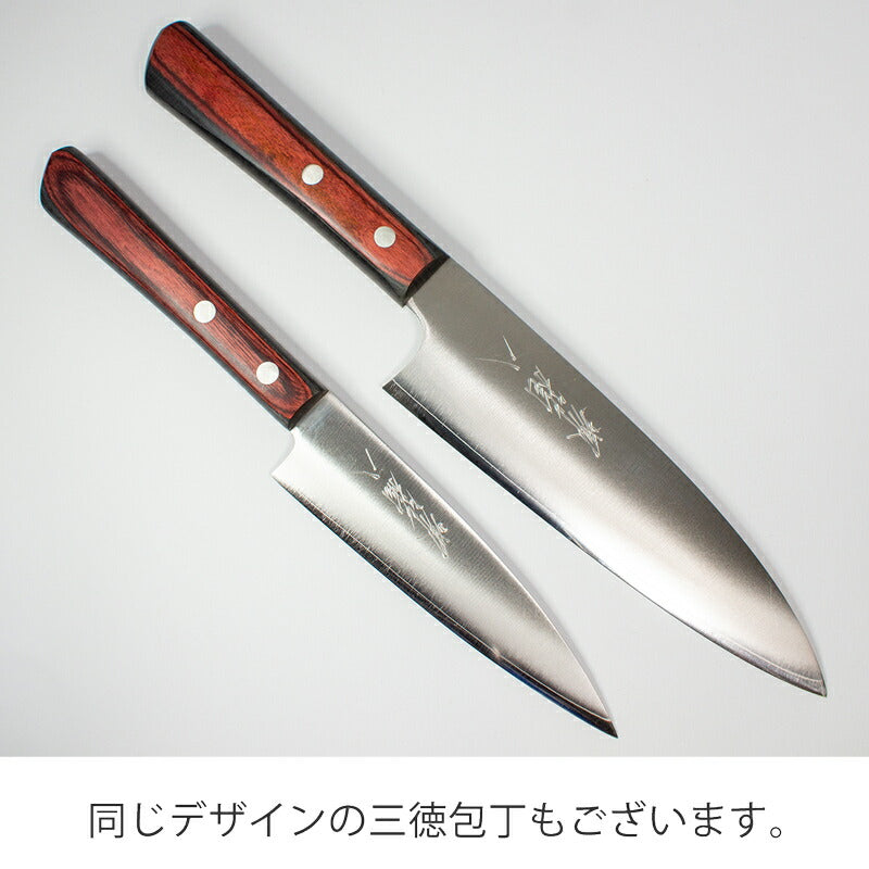 (送料無料)(2本以上購入で名入れ無料)「堺兼近作」130mmステンレスペティナイフ(V金10号)伝統の堺包丁・VG10刃渡り13cm堺刃物の伝統工芸師による日本製の小型ナイフ