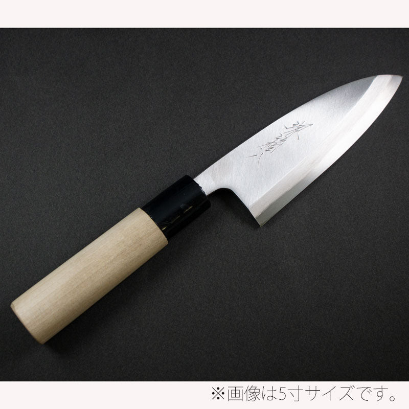 (送料無料)(名入れ無料)「堺兼近作」150mmステンレス出刃包丁(8A鋼)伝統の堺包丁・扱いやすいステンレス製刃渡り15cm堺刃物の伝統工芸師による日本製の出刃包丁