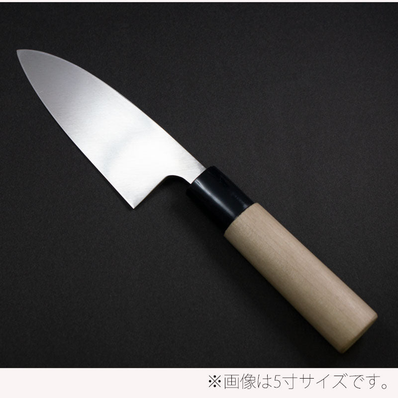 (送料無料)(2本以上購入で名入れ無料)「堺兼近作」150mmステンレス出刃包丁(8A鋼)伝統の堺包丁・扱いやすいステンレス製刃渡り15cm堺刃物の伝統工芸師による日本製の出刃包丁