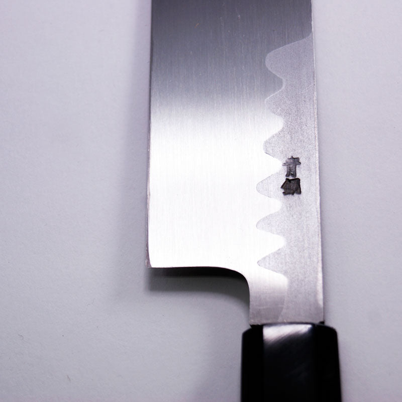 堺兼近作薄刃包丁カマ形青銅6寸刃渡り16.5cm
