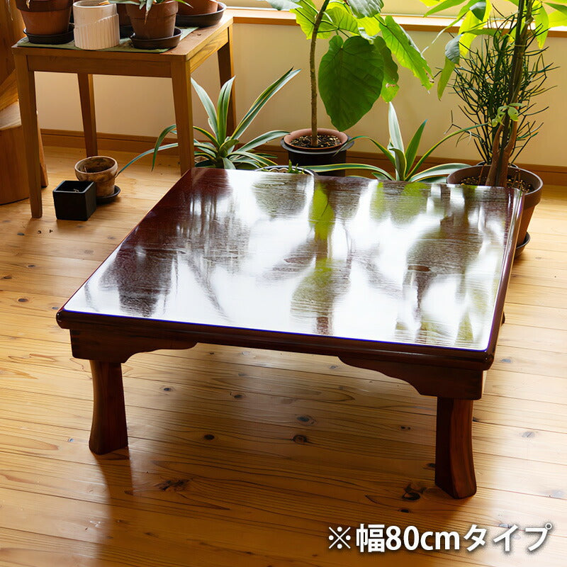 日本製折れ脚テーブル姫路折りたたみ座敷机リビングテーブル座卓幅75cm幅80cm正方形ブビンガ和室和風